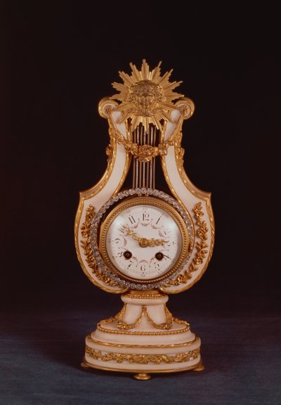 Lyra-Uhr, um 1810 von French School